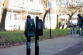 Connected Kerb and Surry County Council charge point