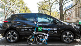 Enterprise and Brompton Bike Hire mobility hub