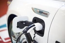 EV being charged