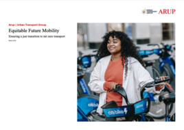 Equitable future mobility: Ensuring a just transition to net zero transport report cover
