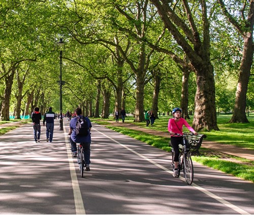 cycling in hyde park