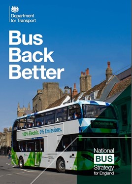 Bus back better: national bus strategy for England cover Bus back better: national bus strategy for England cover