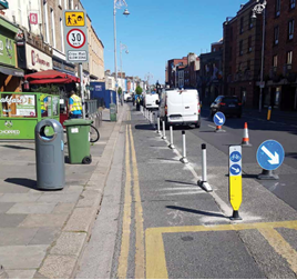 Dublin pedestrian pavement extensions