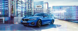 Blue BMW Sixt+ logo
